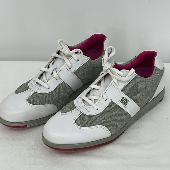 FOOT JOY CASUAL COLLECTION SIZE 6M Women's White and Gray Sneakers - Picture 2 of 7